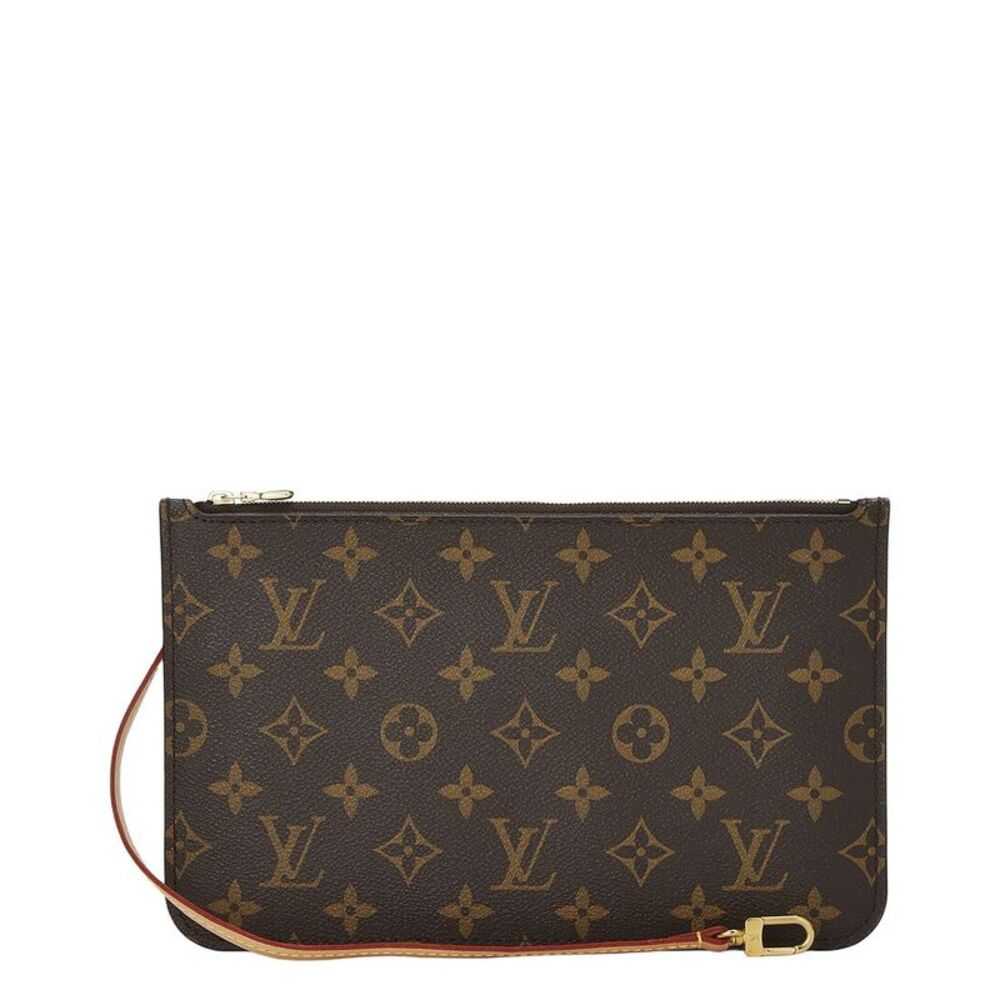 Louis Vuitton Pink Monogram Coated Canvas Neverfull Pouch Mm (Authentic